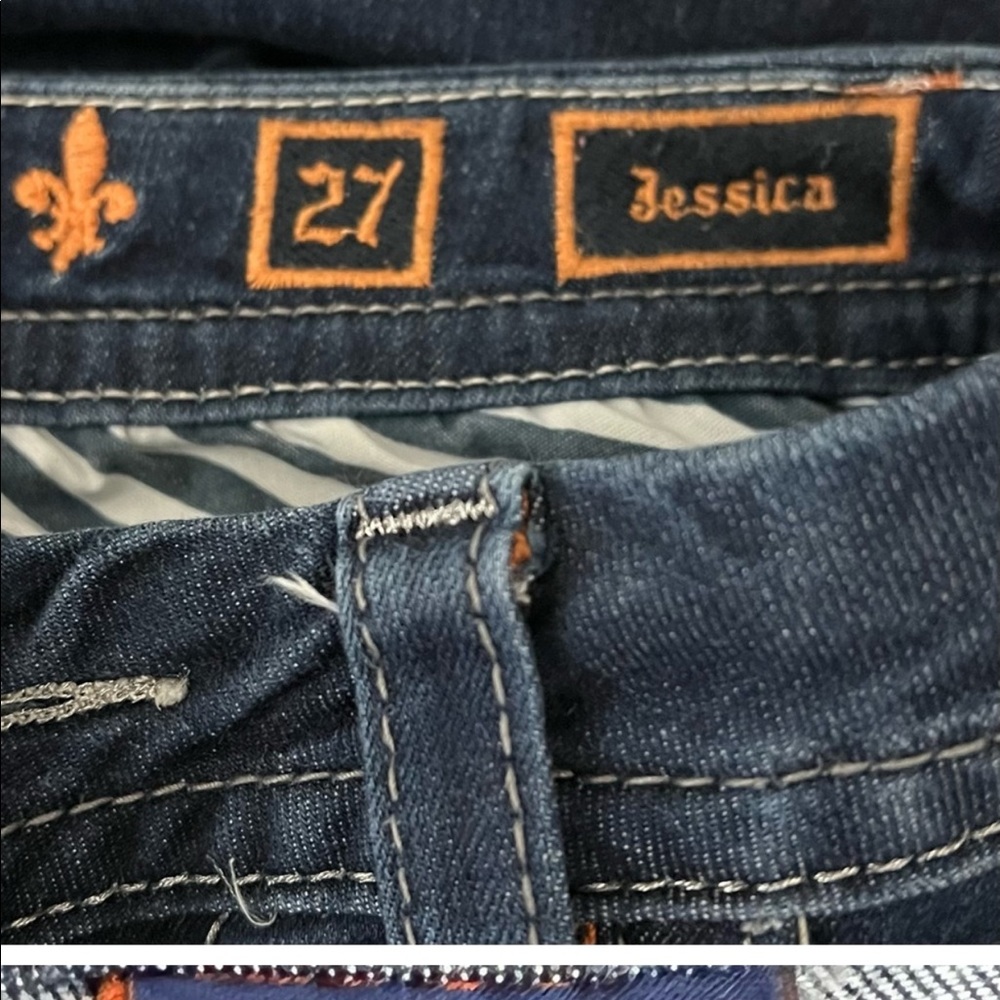 Rock Revival Women’s Jessica Mid-Rise Curvy Skinny Jeans Size 27 - Picture 8 of 9